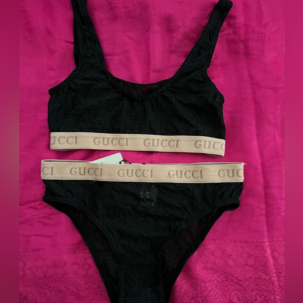 GUCCI tule lingerie set